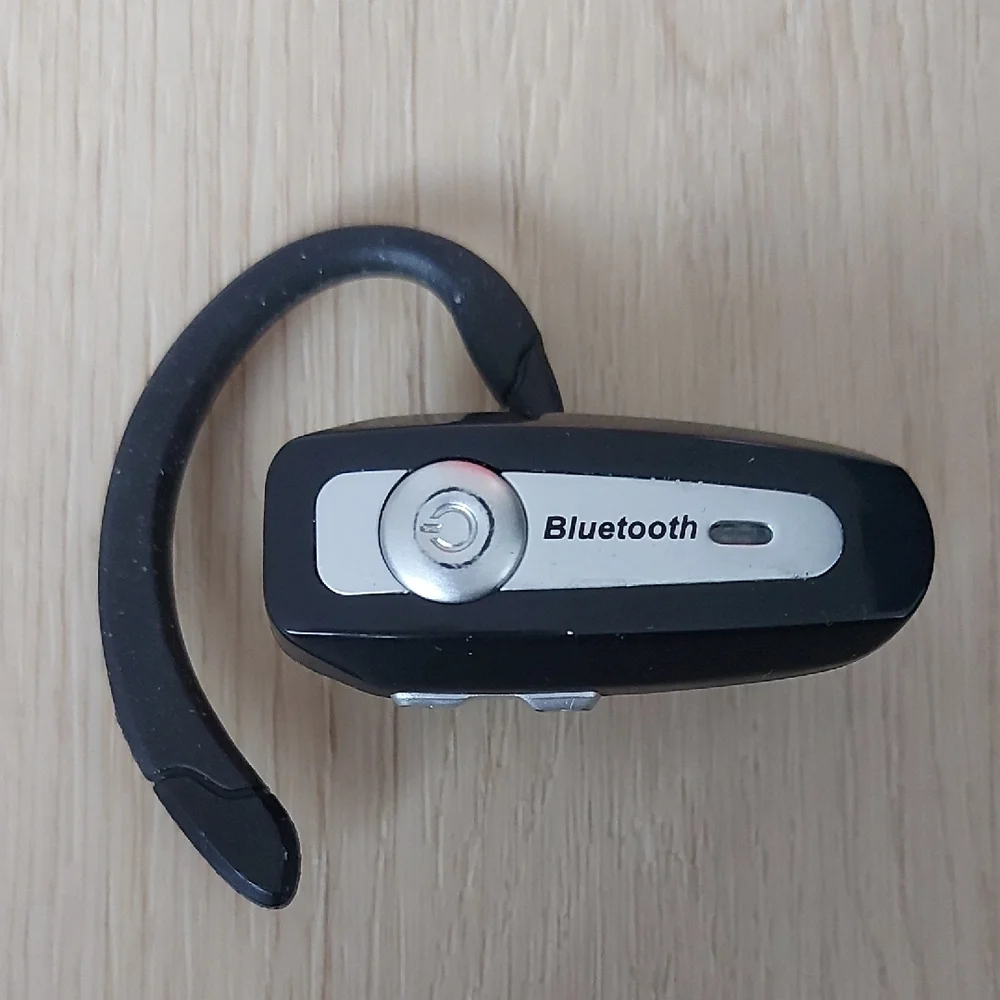 Bluetooth Wireless Headset in Black and Silver